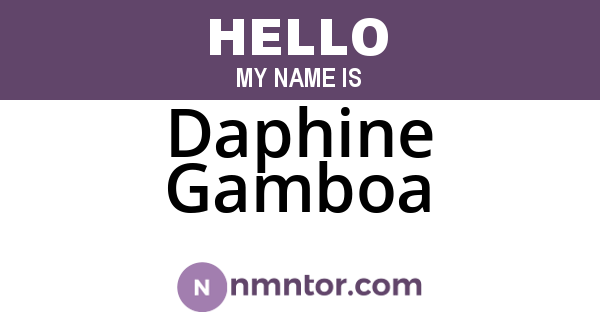 Daphine Gamboa