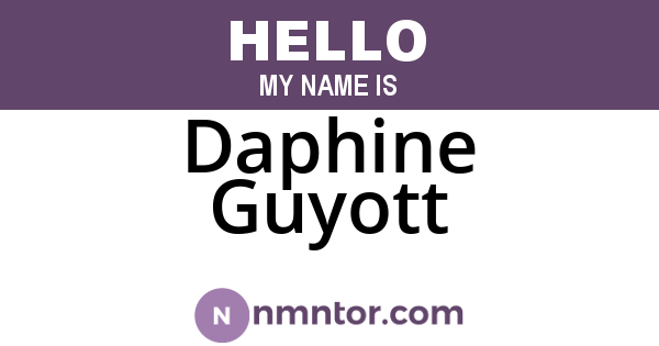 Daphine Guyott