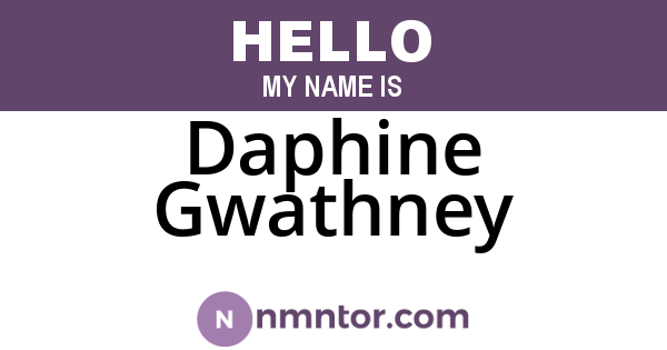 Daphine Gwathney