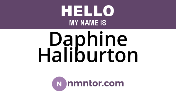 Daphine Haliburton
