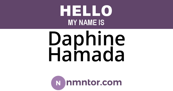Daphine Hamada