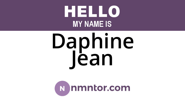 Daphine Jean