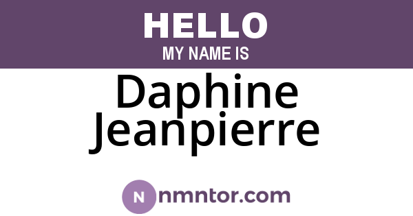 Daphine Jeanpierre