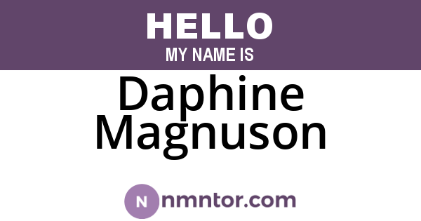 Daphine Magnuson
