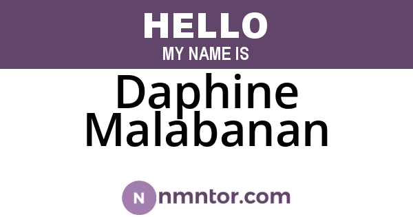 Daphine Malabanan
