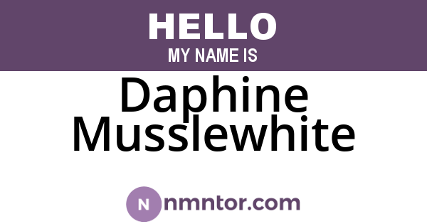 Daphine Musslewhite