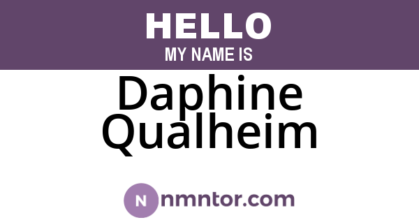 Daphine Qualheim