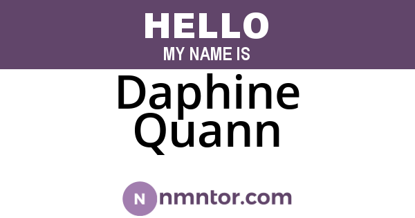 Daphine Quann