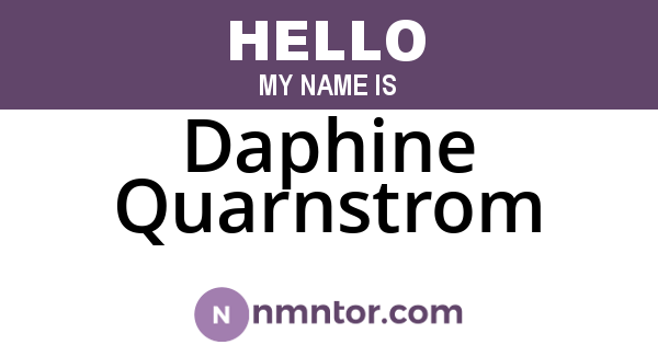 Daphine Quarnstrom