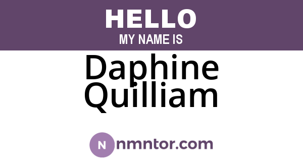 Daphine Quilliam