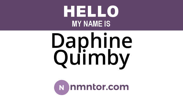 Daphine Quimby