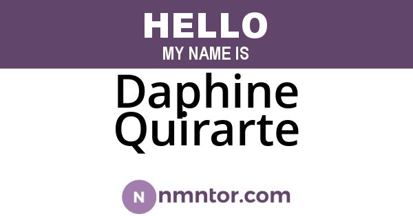 Daphine Quirarte