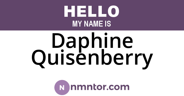 Daphine Quisenberry