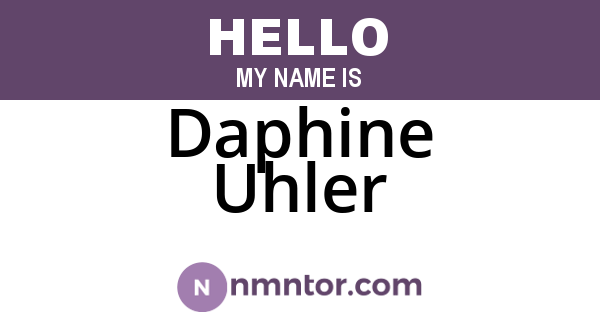 Daphine Uhler