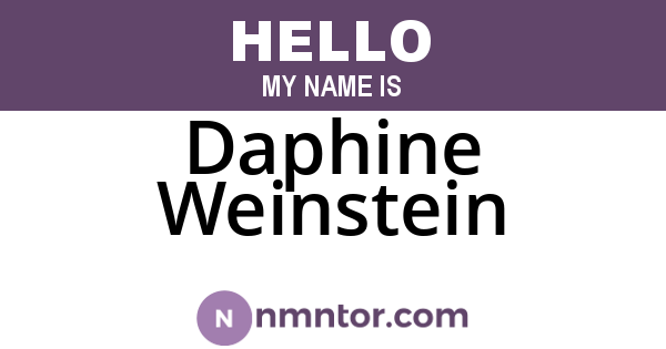 Daphine Weinstein