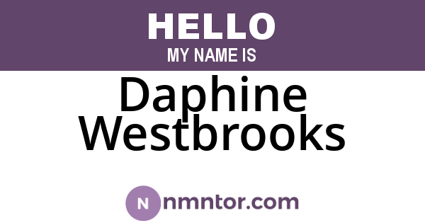 Daphine Westbrooks