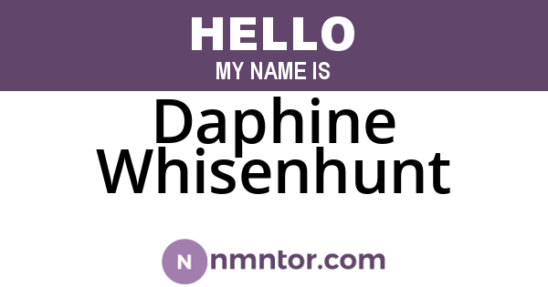 Daphine Whisenhunt
