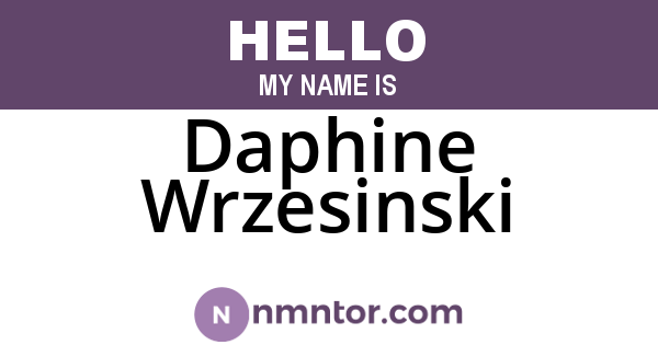 Daphine Wrzesinski
