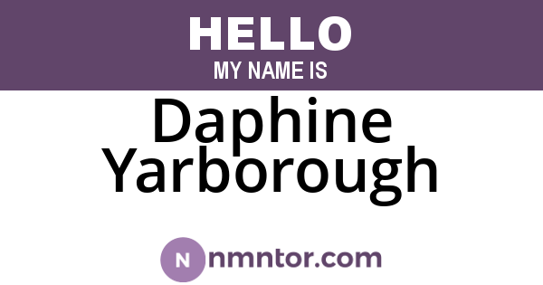 Daphine Yarborough