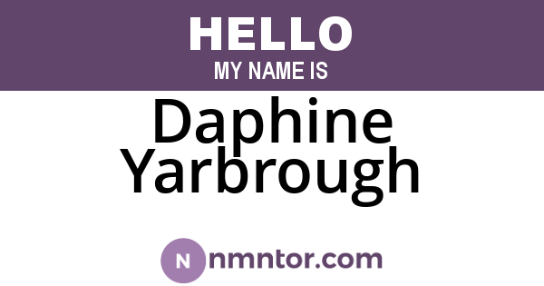 Daphine Yarbrough