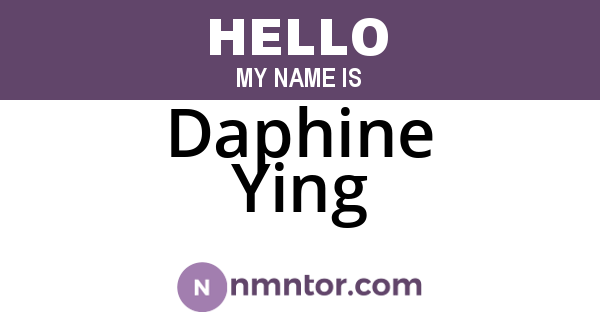 Daphine Ying