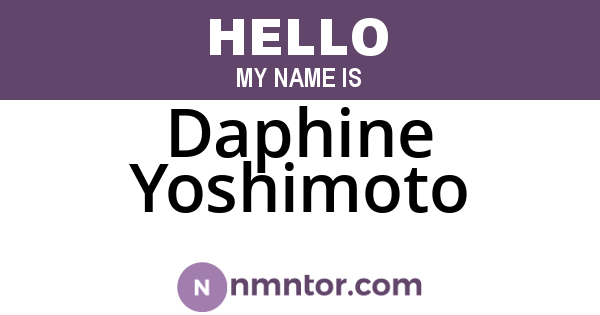 Daphine Yoshimoto