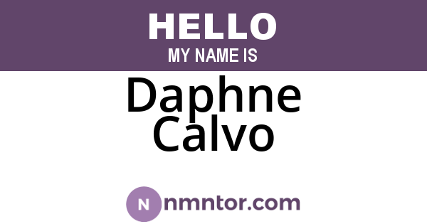 Daphne Calvo