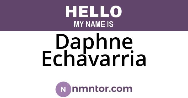 Daphne Echavarria