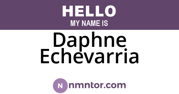 Daphne Echevarria