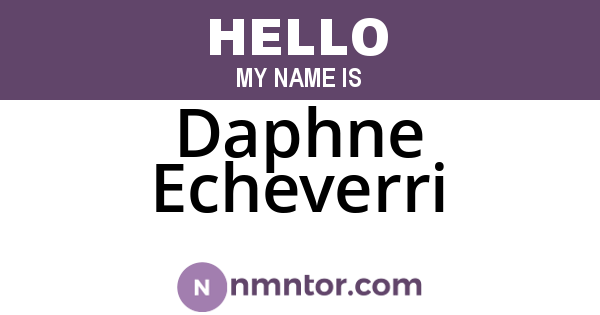 Daphne Echeverri