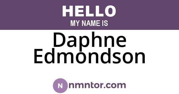 Daphne Edmondson
