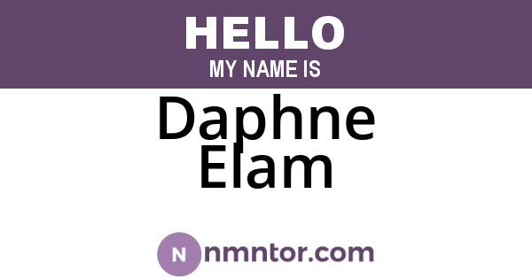 Daphne Elam