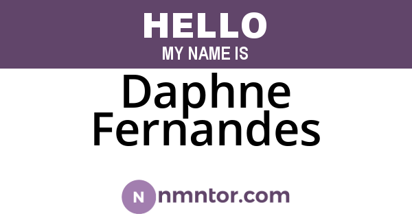 Daphne Fernandes