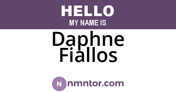 Daphne Fiallos