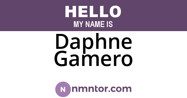 Daphne Gamero