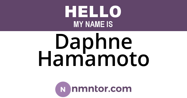 Daphne Hamamoto