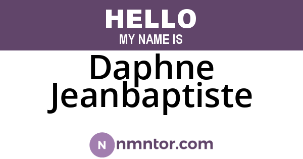 Daphne Jeanbaptiste