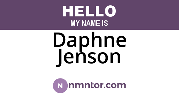 Daphne Jenson