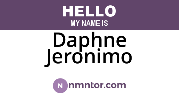 Daphne Jeronimo