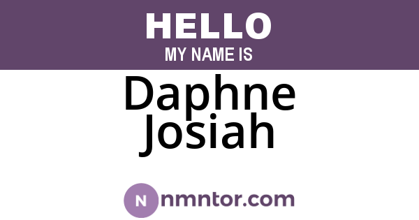 Daphne Josiah