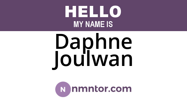 Daphne Joulwan