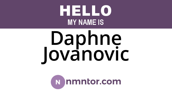 Daphne Jovanovic