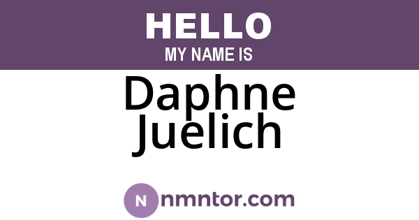 Daphne Juelich
