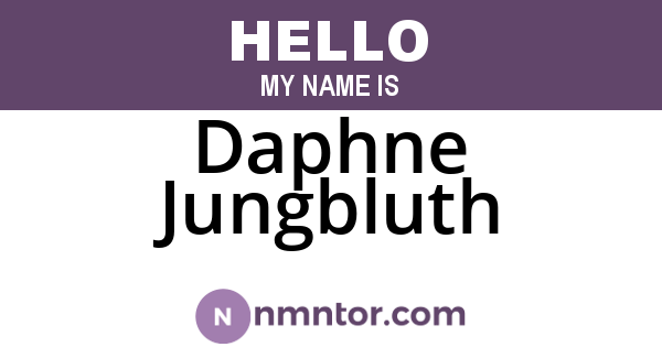 Daphne Jungbluth