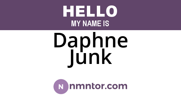 Daphne Junk