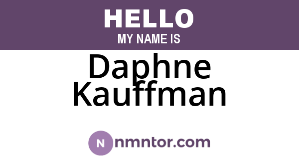 Daphne Kauffman