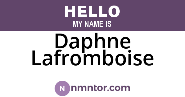 Daphne Lafromboise