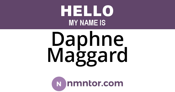 Daphne Maggard