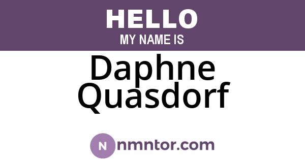 Daphne Quasdorf