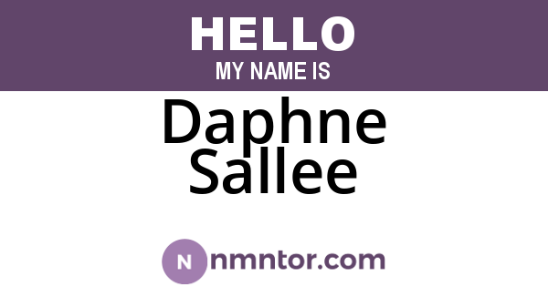 Daphne Sallee